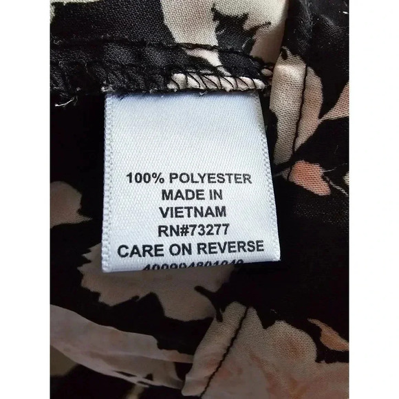 Elle Floral Black Top Large - Picture 4 of 4